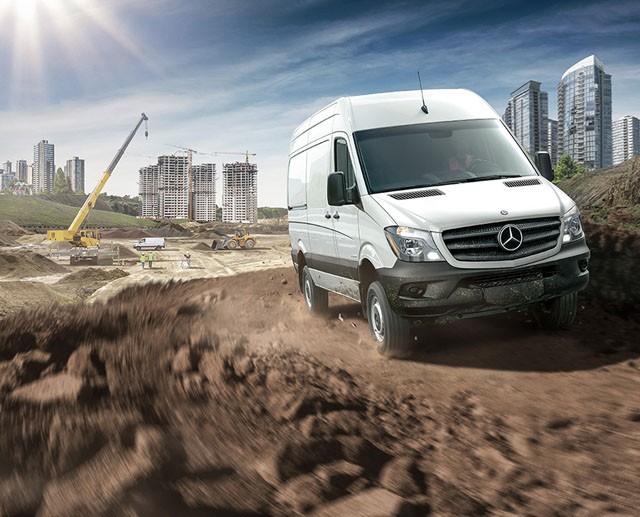 Mercedes-Benz Sprinter 4x4 Retouching Before and After - Side View Comparison