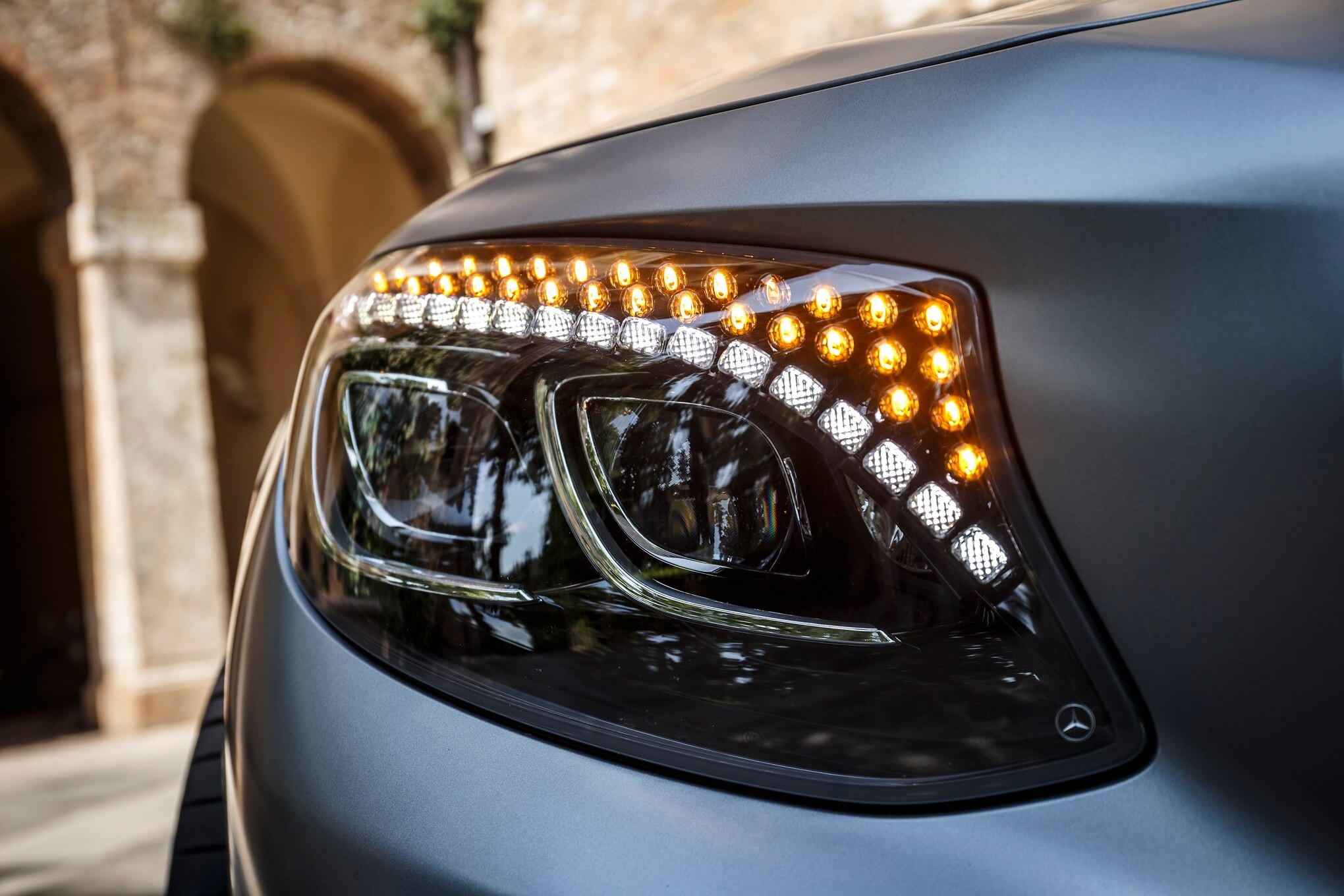 Mercedes S-Class Coupe Headlight with Swarovski Crystals