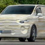 Camouflaged Mercedes V-Class Electric Minivan Prototype Testing