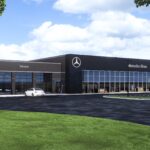 Mercedes-Benz Service Center Exterior Rendering