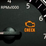 Mercedes-Benz dashboard check engine light illuminated