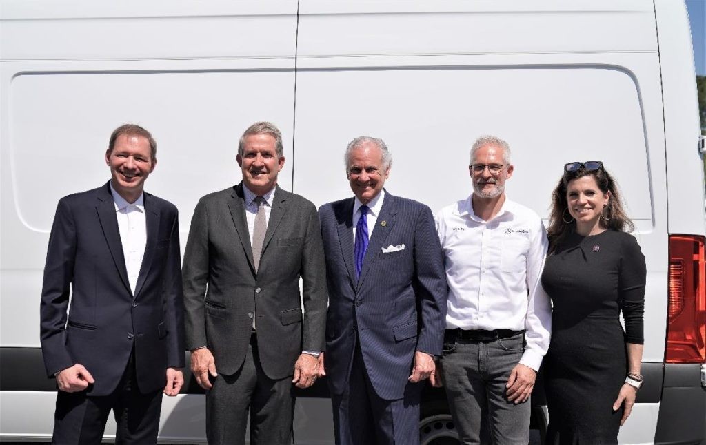 Mercedes-Benz of Charleston South Carolina renewable natural gas project ribbon cutting ceremony with Axel Bense, Commissioner Hugh Weathers, Governor Henry McMaster, and Congresswoman Nancy Mace