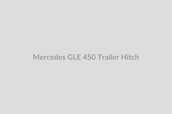 2024 Mercedes GLE 450 Rear View with Trailer Hitch