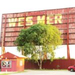 WesMer Drive-In Theater Ticket Booth and Screen