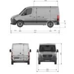 Mercedes-Benz Sprinter L1H1 dimensions diagram