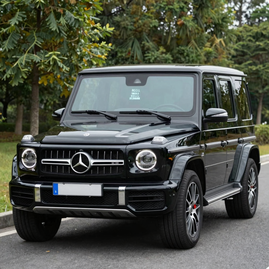Black Mercedes-Benz SUV