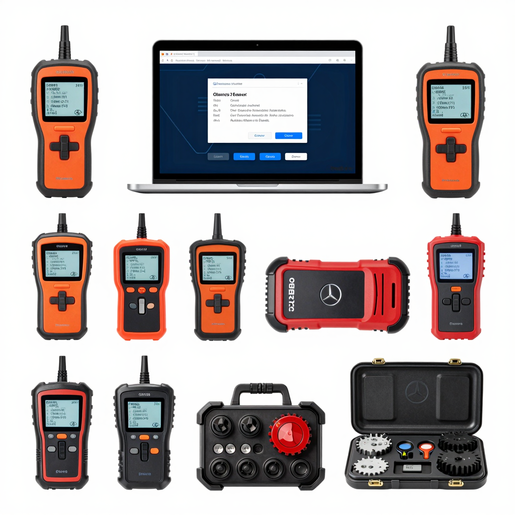 Different types of OBD2 diagnostic tools for Mercedes vehicles