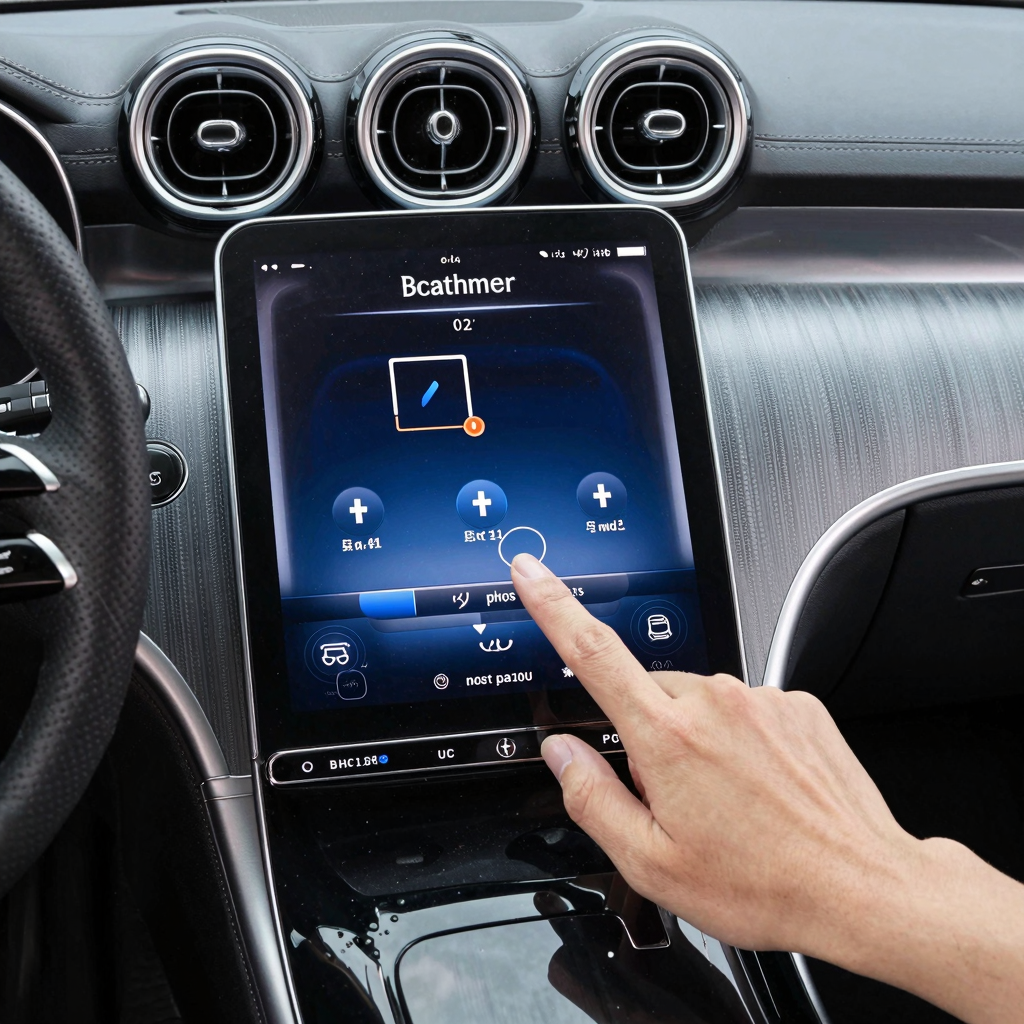 Mercedes Touchpad Software Update Illustration