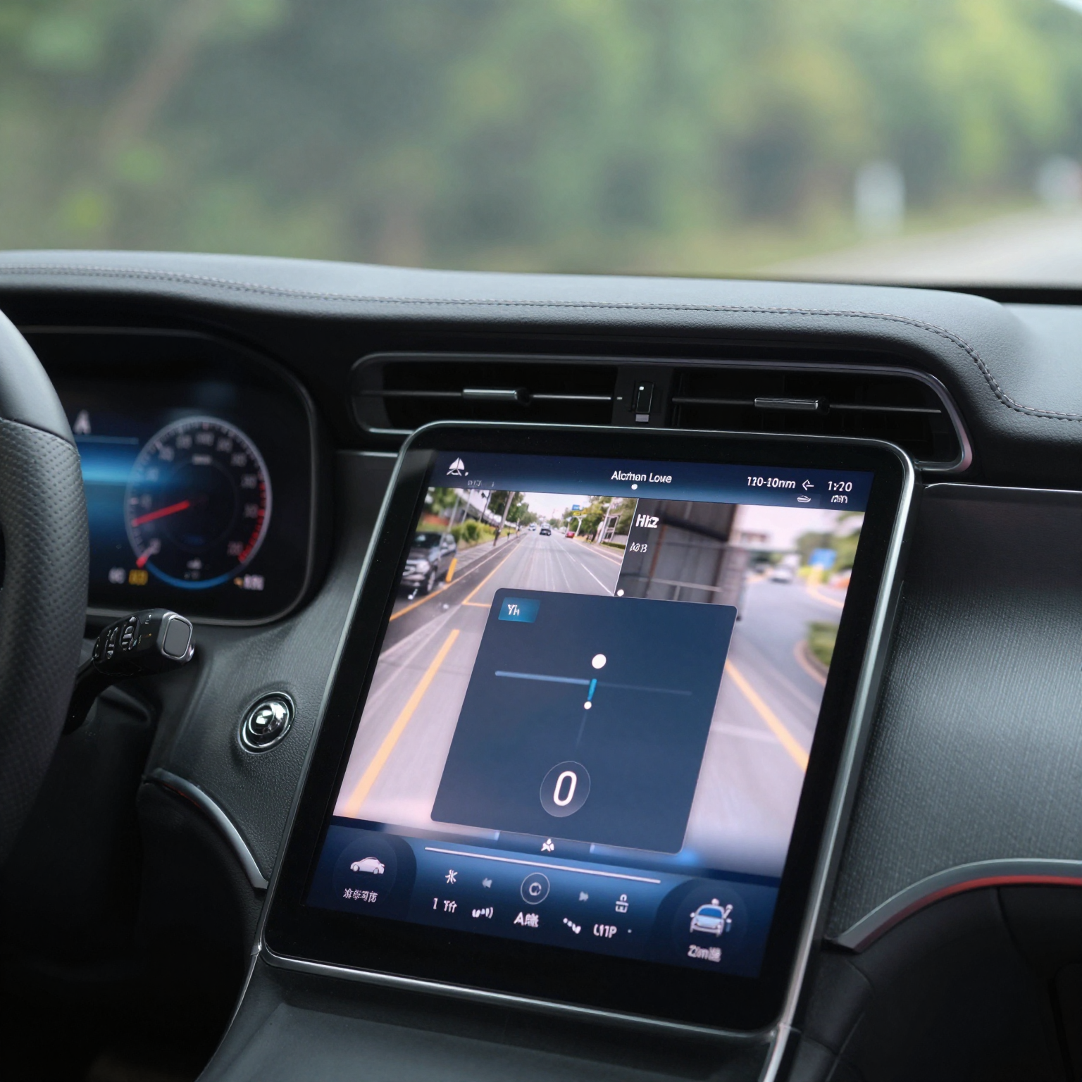 Mercedes Dashboard with Video in Motion