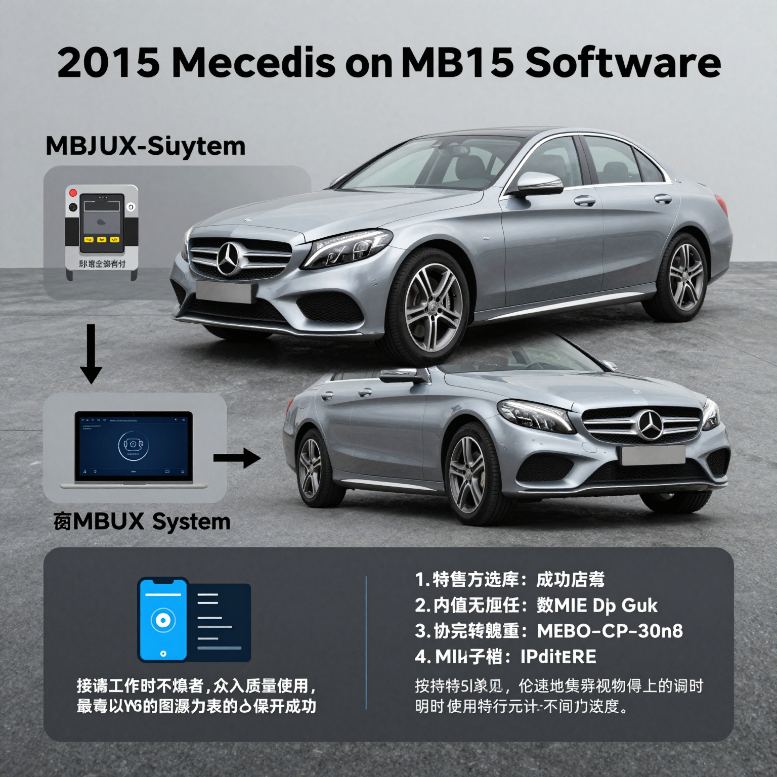 Step-by-step process for updating the software on a 2015 Mercedes C300