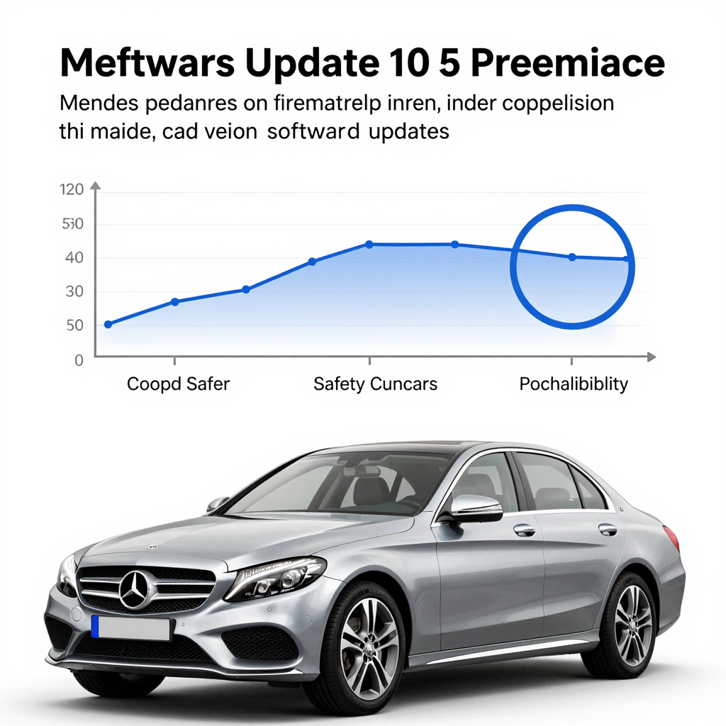 Improvements in performance, safety, and compatibility due to software updates for a 2015 Mercedes C300.