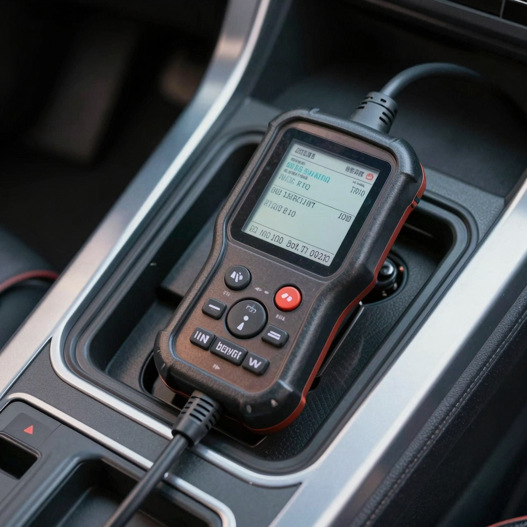OBD-II Scanner Connected to a Car