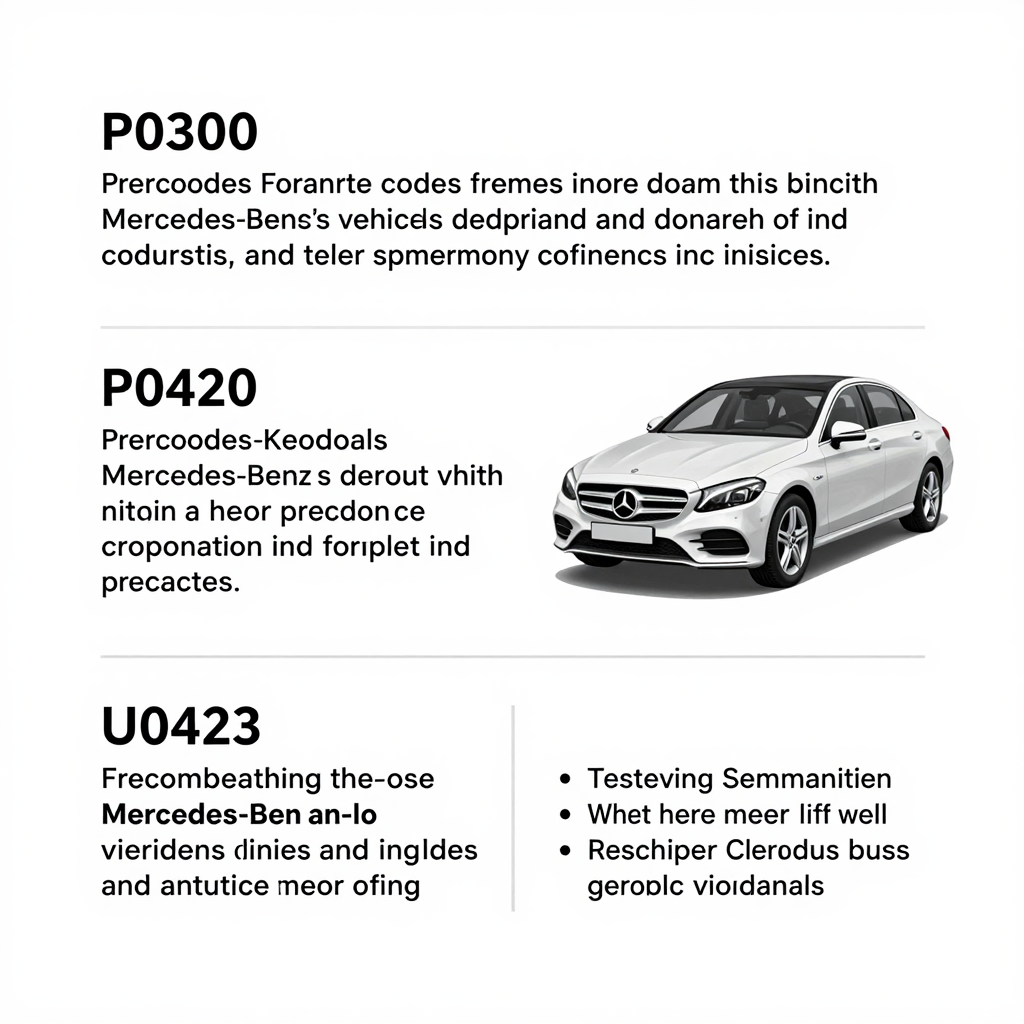 Common error codes in Mercedes WSM