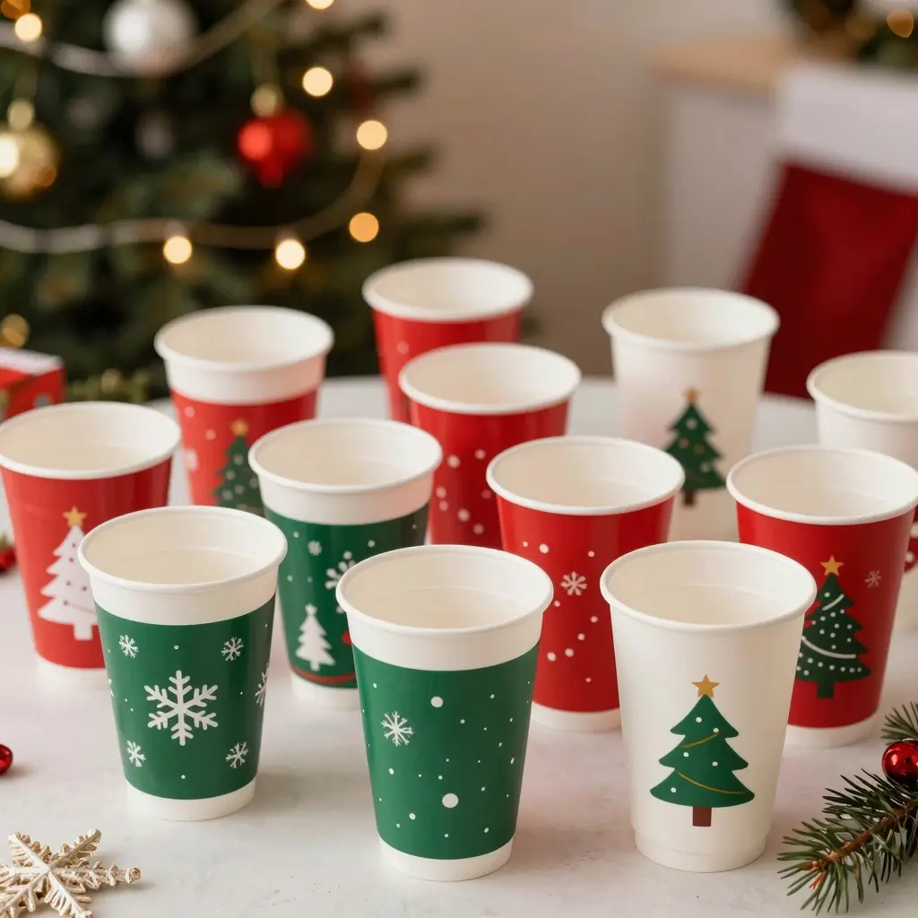 Christmas Plastic Cups