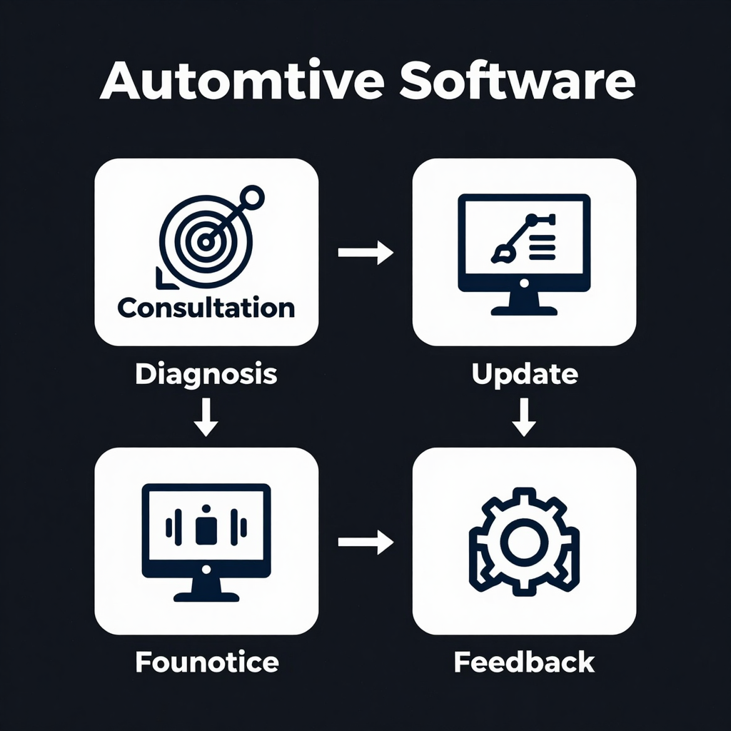 Key features of the software fix process in automotive software