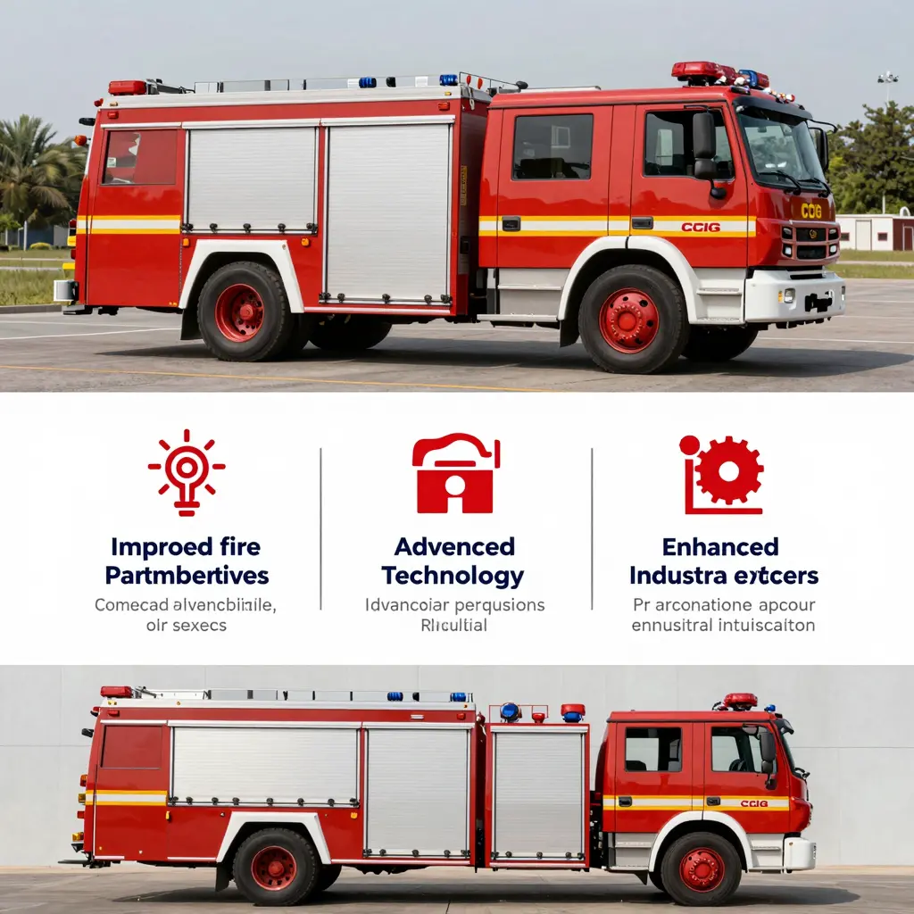 Infographic showcasing the benefits of partnering with a fire truck company