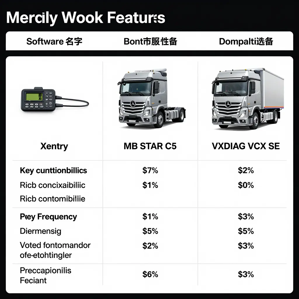 Comparison of Mercedes Benz Truck Diagnostic Software Features
