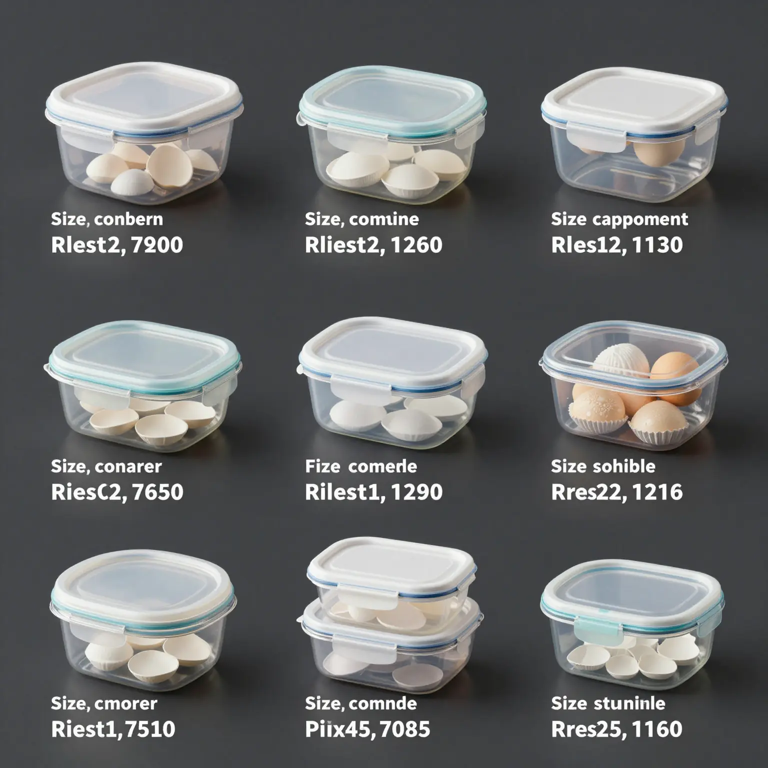 Plastic Food Storage Containers Infographic